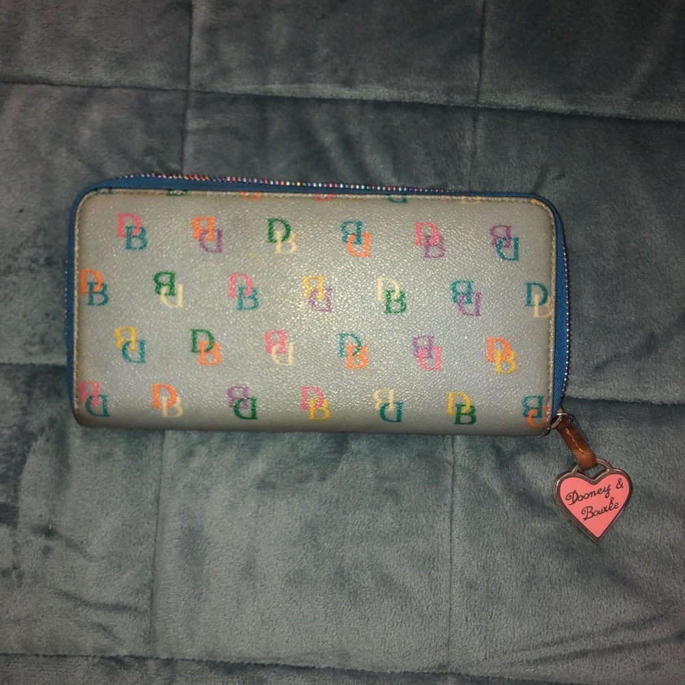 Vintage Dooney Wallet (multicolored monogram)